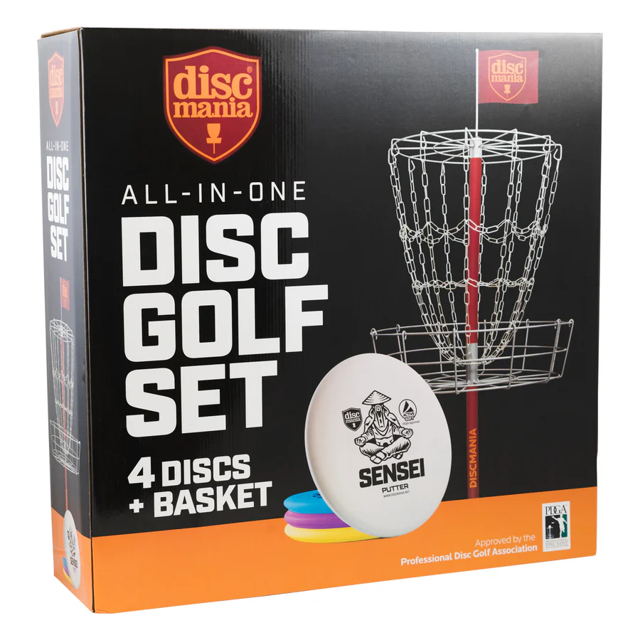 Discmania All in one disc golf set - basket + 4 discs