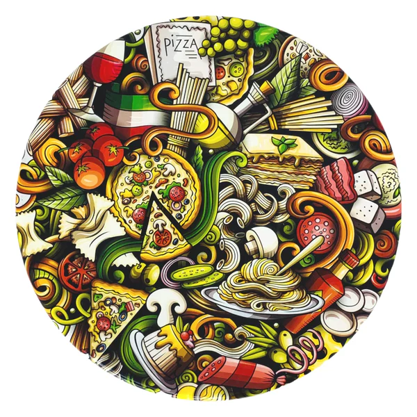 Divergent discs Stayput Golem - graphic stamp pizza
