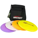 Discraft Deluxe disc golf set with bag