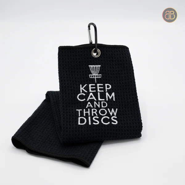 BouncebackDG Towel Keep calm and throw discs