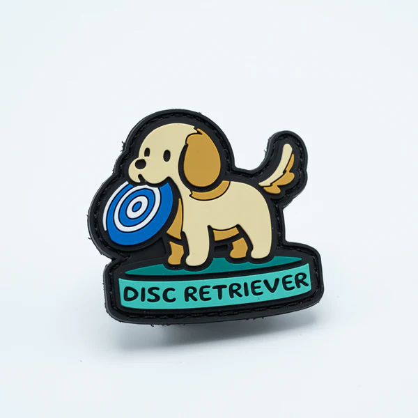 BouncebackDG PVC patch Disc retriever dog