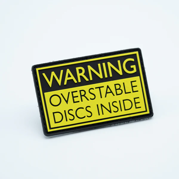 BouncebackDG PVC patch Warning overstable discs
