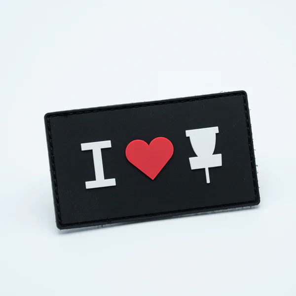 BouncebackDG PVC patch I love disc golf