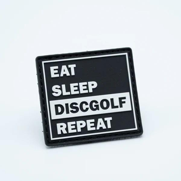 BouncebackDG PVC patch Eat sleep discgolf repeat
